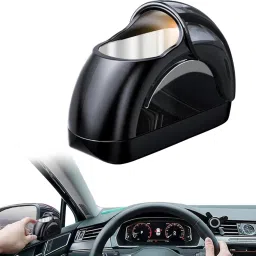 Car Ash Tray Holder Compatible with All Cars, Mini Ash Tray for Car Vehicle Black Aluminium, Plastic Ashtray-image-29