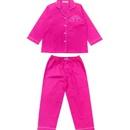 shopbloom Kids Printed Shirt & Trousers Pure Cotton Night suit-picture-12