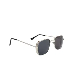 CRIBA Unisex Square with UV Protected Lens Sunglasses CR_CARRYMINATI_SIL-BLK-9