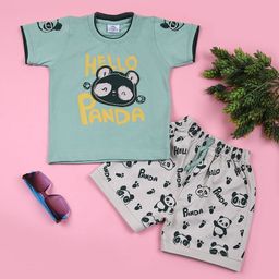 V-Mart Boys Printed T-shirt with Shorts-image-62