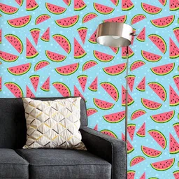 ArtzFolio Printed UV-Resistant Anti-Bacterial Colorful Watermelon Peel & Stick Wallpaper-image-70