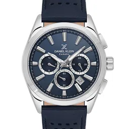 Daniel Klein Men Dial & Leather Textured Straps Analogue Watch DK.1.13809-3-image-32