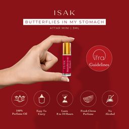 Isak Long Lasting Butterflies In My Stomach Attar - 3 ml image 3