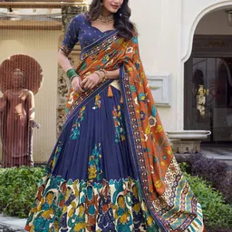 LOOKNBOOK ART Ready to Wear Lehenga & Unstitched Blouse With Dupatta-picture-36