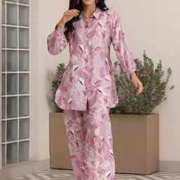 Libas Floral Printed Shirt & Palazzos-image-26