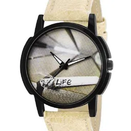TARIDO Men Embellished Dial & Textured Straps Analogue Watch TD1650SL23-10