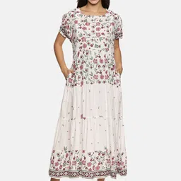 Nejo Women Floral Print Maternity A-Line Maxi Dress-picture-25