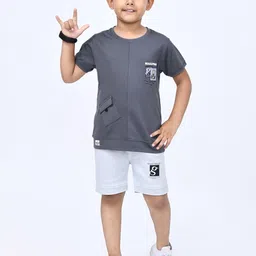 SHAKTI CREATION Boys Printed T-shirt with Shorts image 5