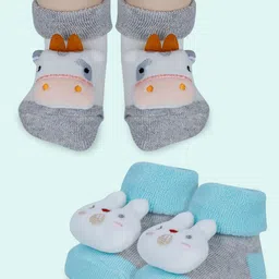 Baby Moo Unisex Kids Cotton Booties-image-81