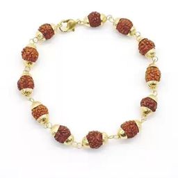 Iga collection Unisex Stainless Steel Rudraksha Charm Bracelet-15