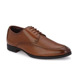 BUSKINS Men Textured Round Toe Formal Oxfords-image-64