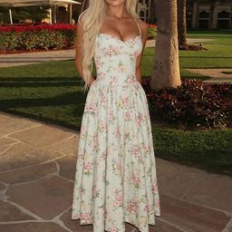 LULU & SKY Women Floral Printed Fit & Flare Midi Dress-image-43
