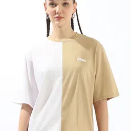 High Star Colourblocked Cotton T-shirt-image-93