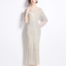 JC Collection Women Round Neck Maxi Dress-image-30