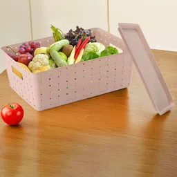 Kuber Industries Beige Self Design Stackable Multi-Utility Organiser-15