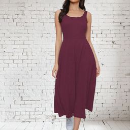 Areca Designer Fit & Flare Midi Dress-image-15