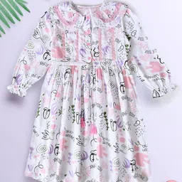 BAESD Girls Printed Fit & Flare Dress-image-17