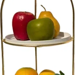 Iron Mutipurpose Double Plate Stand Storage Basket-picture-14