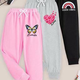 Kuchipoo Girls Track Pants - Pack of 3 (Multi-Colored)-image-20