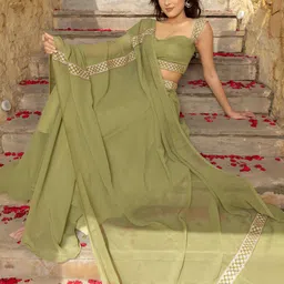 DEASHA INDIA Ready to Wear Lehenga & Blouse With Dupatta image 5