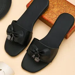 Myra Women Open Toe Flats with Bows-image-9