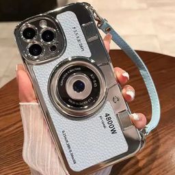 Luxury Kase Textured 3D Lens Design iPhone 16 Pro Max Retro Vintage Camera Style Back Case-image-80