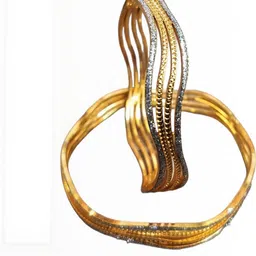 SGN fashion Gold Brass Bangles-picture-13
