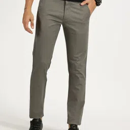 RAVINIK Men Classic Straight Fit Trousers-picture-13