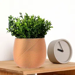 Kuber Industries Gold-Toned 4 Pieces Artificial Flower With Pot-47