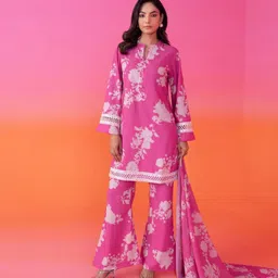 KALINI Women Floral Printed Regular Kurta with Palazzos & With Dupatta-picture-12
