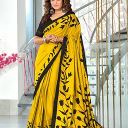Panzora Floral Block Print Saree-47