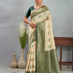 AMRUTKALA SAREES Woven Design Zari Banarasi Saree-image-74