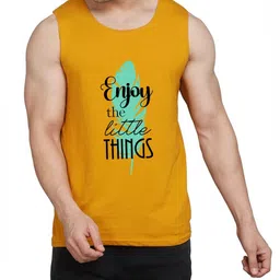 WOOSTRO Pack Of 2 Printed Cotton Innerwear Vests RS26 (ENJOY MUSTARD)(RUN BLACK)-picture-23