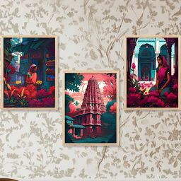 Traditional Wall Art With Frame Home Decor Wall Painting For Living Room Office Bedroom-image-96