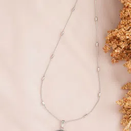 JAYPORE Circular Shaped Pendant With Chain-24