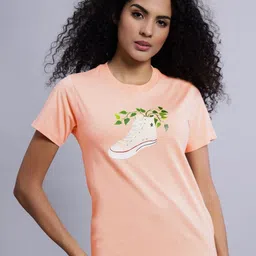 Converse Women Printed Extended Sleeves T-shirt-image-58