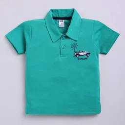 Nottie Planet Boys Polo Collar T-shirt-image-4