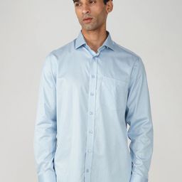 FASHION FORMAL Men Classic Fit Spread Collar Textured Cotton Formal Shirt-image-96