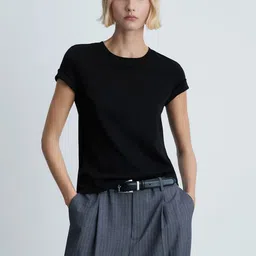 MANGO Pure Cotton T-shirt-image-56
