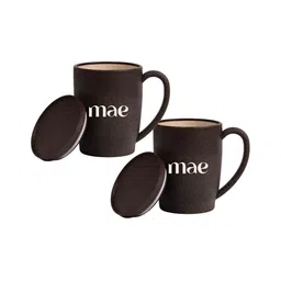 MAE Brown & White 2 Pieces Printed Matte Husk Coffee Mug 370 ml-picture-55