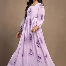 Moda Rapido Printed A-Line Maxi Ethnic Dress-picture-17