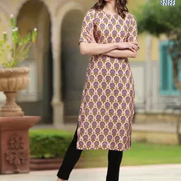Moda Rapido Women Ethnic Motifs Printed Crepe Kurta-image-54