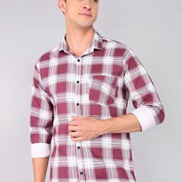 HKV FASHION Men Comfort Tartan Checks Opaque Checked Casual Shirt-image-20