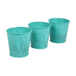 Living With Elan Sea Green Set of 3 Candle Holder-22