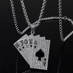 SALTY Pack of 2 Men Black Pip Cards Chain-image-80
