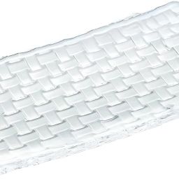 Crystal Glass Rectangular Serving Tray 11-Inch Clear Flat Long Serving Platter Tray Serving Set-image-95