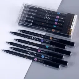 Erasable Constellation Star Galaxy Printed Zodiac Gel Pens Refill-image-29