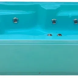 Elegant 6 Feet Jacuzzi Massage Bathtub with Front Panel - Cyan Blue Free-standing Bathtub-image-71