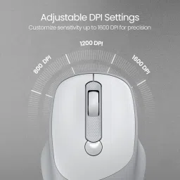 Portronics Toad 35 Wireless, Silent Clicking, Adjustable DPI, for Laptop, Mac & PC Wireless Optical Mouse image 3