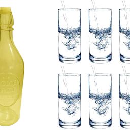 BOTTLE, 6GLASS NDR102 Jug Bottle Glass Set-image-77